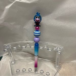 Colorful Beaded Pen with Gonzo from the Muppets on Top